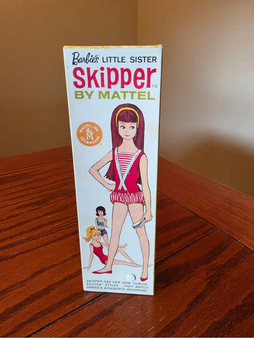 Mattel Skipper Doll in Red and White Striped Outfit